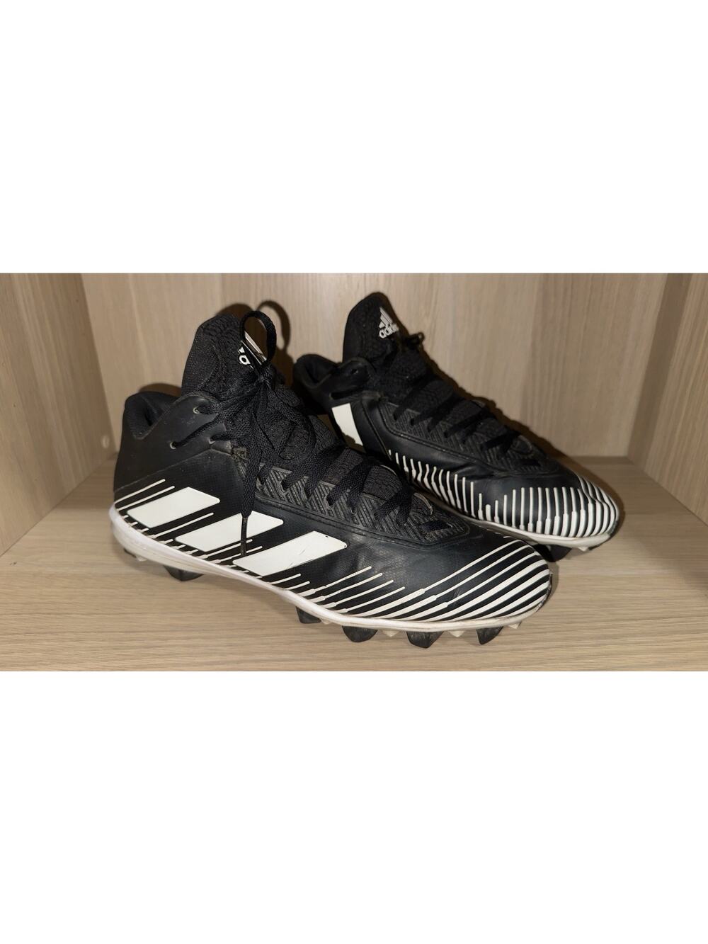 ADIDAS FREAK MD 20 Football Cleats Rubber EF3484 Black/White Size 11